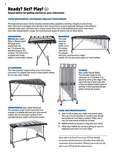 Sound Innovations for Concert Band, Bk 1: A Revolutionary Method for Beginning Musicians (Mallet Percussion), Book & Online Media
