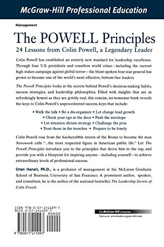 The Powell Principles: 24 Lessons from Colin Powell, a Lengendary Leader (McGraw-Hill Professional Education Series)