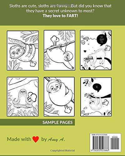 Slow Farts: A Hilarious Sloth Coloring Book for Adults and Kids