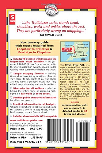 Offa's Dyke Path: British Walking Guide: planning, places to stay, places to eat; includes 98 large-scale walking maps (British Walking Guides)