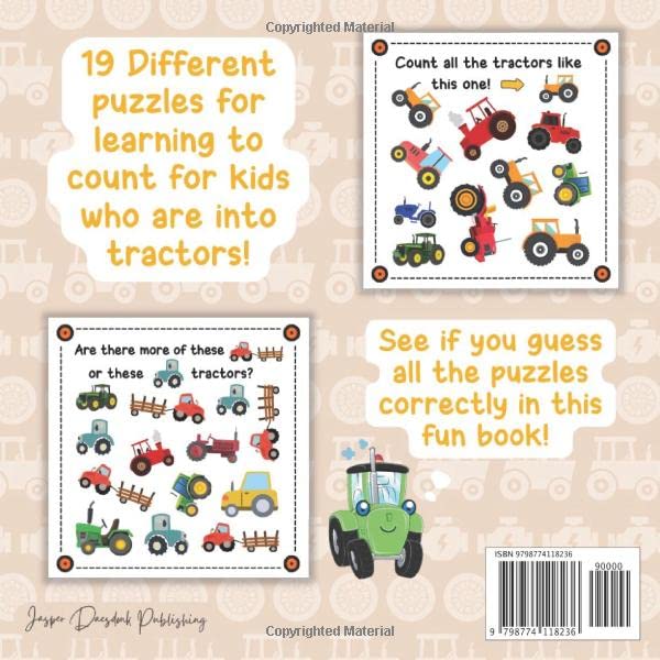 Count The Farm Tractors! I Spy Book for Kids Ages 2-5: Tractor Fun Picture Puzzle Book for Kids: Activity Book About Farm Vehicles (Tractor Books For Toddlers)