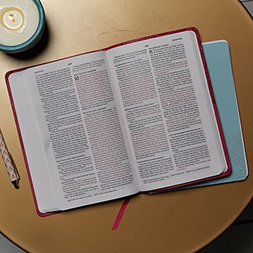 NKJV, Value Thinline Bible, Leathersoft, Burgundy, Red Letter, Comfort Print: Holy Bible, New King James Version