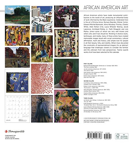 African American Art 2024 Wall Calendar