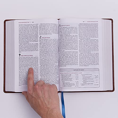 The NKJV, Open Bible, Leathersoft, Brown, Red Letter, Comfort Print: Complete Reference System