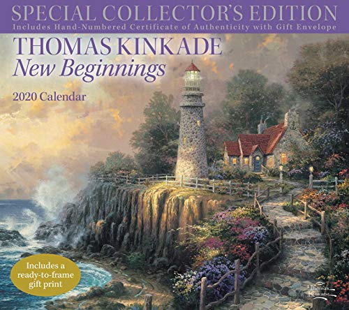 Thomas Kinkade Special Collector's Edition 2020 Deluxe Wall Calendar: New Beginnings