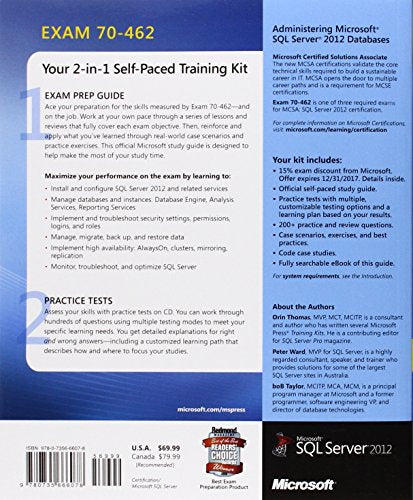 Training Kit (Exam 70-462) Administering Microsoft SQL Server 2012 Databases (MCSA) (Microsoft Press Training Kit)