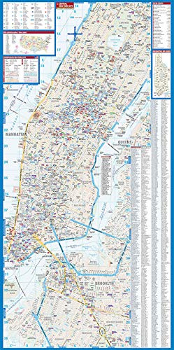 Laminated New York City Streets Map by Borch (English Edition)