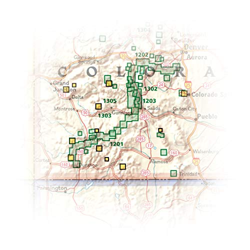 Colorado Backpack Loops South Map (National Geographic Topographic Map Guide, 1305)