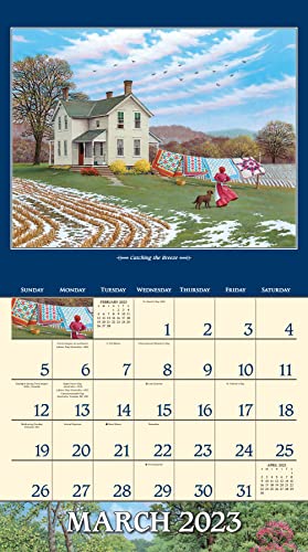 John Sloane's Country Seasons 2023 Deluxe Wall Calendar