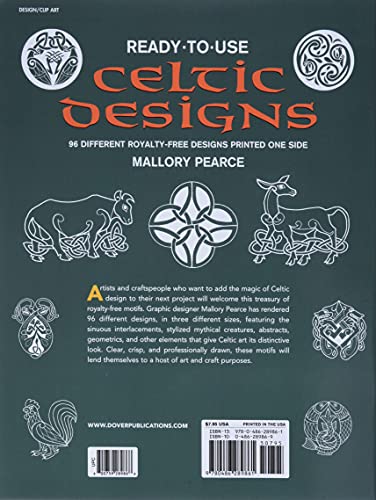 Ready-to-Use Celtic Designs: 96 Different Royalty-Free Designs Printed One Side (Dover Clip Art Ready-to-Use)