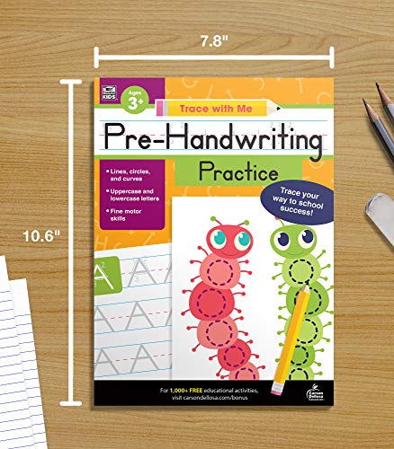 Trace With Me: Pre-Handwriting Practice Workbook, Handwriting Workbook for Kindergarten and Preschool Learning