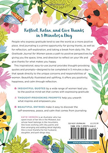 The Gratitude Journal for Women: Find Happiness and Peace in 5 Minutes a Day