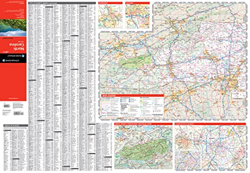 Rand McNally Easy To Read Folded Map: North Carolina State Map