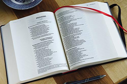 NIV, Journal the Word Bible, Hardcover, Black, Red Letter, Comfort Print: Reflect, Take Notes, or Create Art Next to Your Favorite Verses