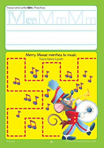 School Zone - Printing Fun! Write & Reuse Workbook - Ages 4 to 6, Preschool to Kindergarten, Tracing Letters, Pre-Writing, Wipe Clean (School Zone Write & Reuse Workbook)