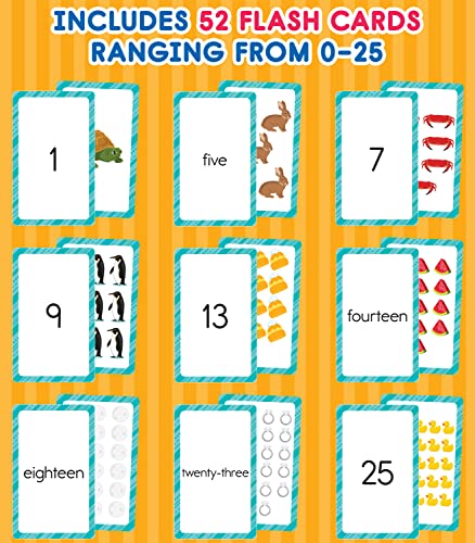 Carson Dellosa Number Flash Cards for Toddlers 2-4 Years, Numbers Flash Cards with Numbers 0-25, Counting and Number Recognition Skills, Preschool and Kindergarten