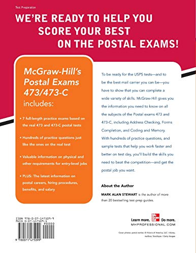 McGraw-Hill's Postal Exams: Exam No. 473/473C (Test Prep)