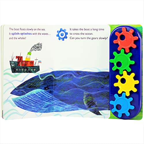 World of Eric Carle, Turn, Crank, Zoom! A STEM Gear Sound Book - PI Kids