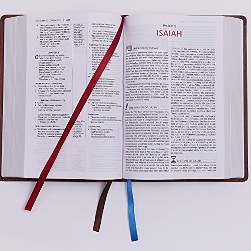 The NKJV, Open Bible, Leathersoft, Brown, Red Letter, Comfort Print: Complete Reference System