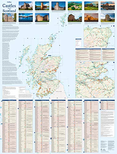 Castles Map of Scotland (Collins Pictorial Maps)