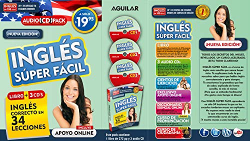 Inglés en 100 días - Inglés súper fácil (Audiopack) / English in 100 Days - Very Easy English Audio Pack (Spanish Edition)