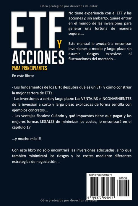 ETF Y ACCIONES PARA PRINCIPIANTES: La guía completa para crear riqueza de forma inteligente y segura en tiempos de crisis con estrategias de inversión prácticas y exitosas (Spanish Edition)