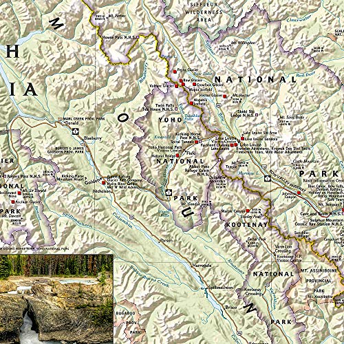 Canadian Rockies Map (National Geographic Destination Map)