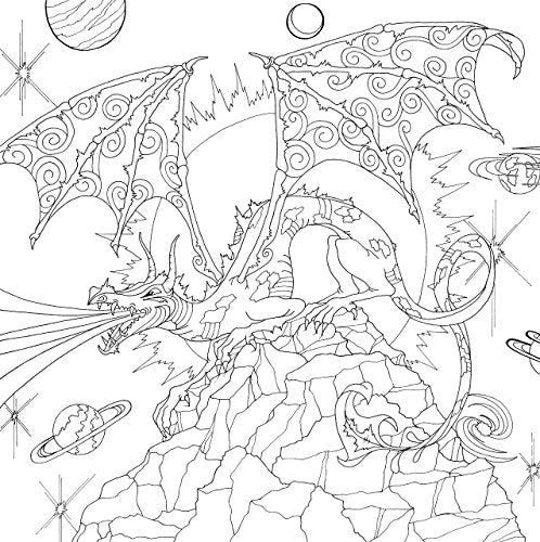 Dragons Adult Coloring Book (31 stress-relieving designs) (Studio Series: Artist's Coloring Book)