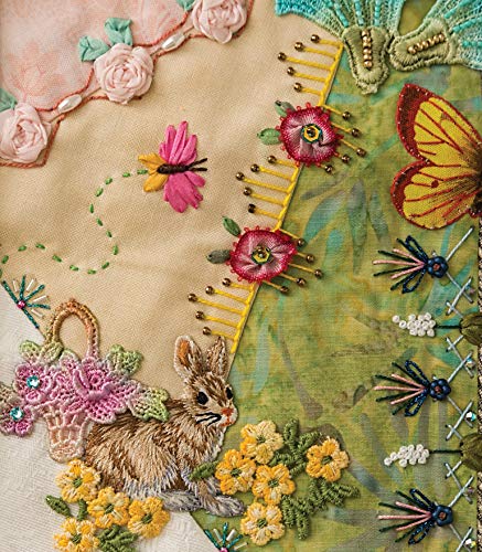 Stunning Stitches for Crazy Quilts: 480 Embroidered Seam Designs, 36 Stitch-Template Designs for Perfect Placement