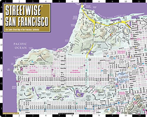 Streetwise San Francisco Map - Laminated City Center Street Map of San Francisco, California - Folding pocket size travel map with BART map, MUNI lines, bus routes