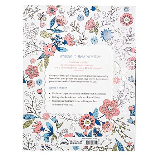 Promises to Bless Your Heart Inspirational Coloring Book for Adults and Teens with Scripture