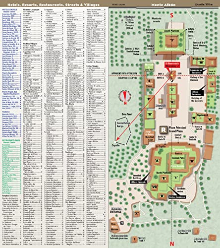 StreetSmart® Oaxaca Map by VanDam -- Laminated State, Region and City Map to Oaxaca, Mexico with all attractions, sights, museums, mezcalerias, hotels, ... 2023 Edition (English and Spanish Edition)