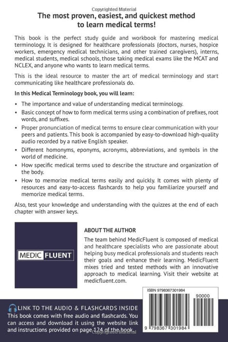 Medical Terminology: Learn medical terms for nursing, healthcare professions, medical school, and MCAT