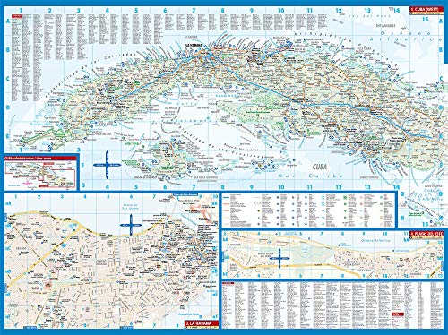 Laminated Cuba Map by Borch (English Edition)