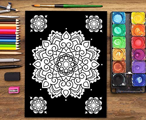 Mandalas At Midnight: A Mandala Coloring Book