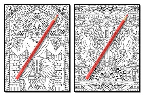 Haunted House: An Adult Coloring Book with Scary Monsters, Creepy Scenes, and a Spooky Adventure