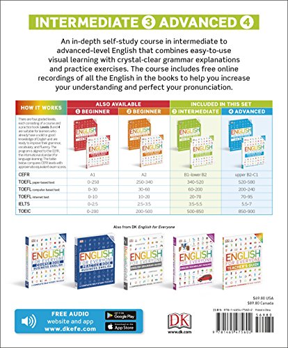 English for Everyone: Intermediate to Advanced Box Set - Level 3 & 4 : ESL for Adults, an Interactive Course to Learning English