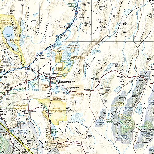 United States, California and Nevada Map (National Geographic Adventure Map, 3119)