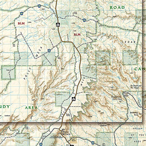 Grand Gulch, Cedar Mesa Plateau Map [BLM - Monticello Field Office] (National Geographic Trails Illustrated Map, 706)