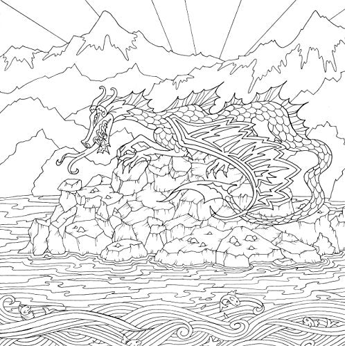 Dragons Adult Coloring Book (31 stress-relieving designs) (Studio Series: Artist's Coloring Book)