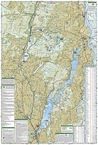 Lake George, Great Sacandaga: Adirondack Park Map (National Geographic Trails Illustrated Map, 743)