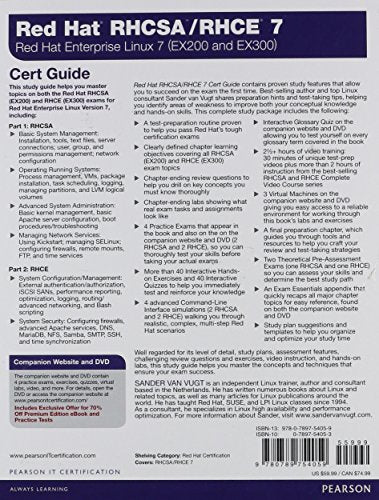 Red Hat RHCSA/RHCE 7 Cert Guide: Red Hat Enterprise Linux 7 (EX200 and EX300) (Certification Guide)