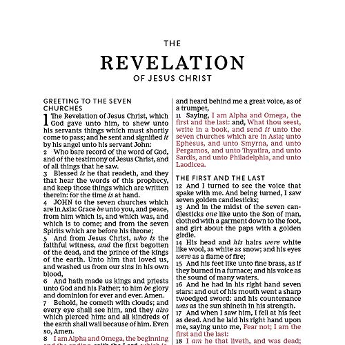 KJV, Thinline Bible, Large Print, Leathersoft, Black, Thumb Indexed, Red Letter, Comfort Print: Holy Bible, King James Version