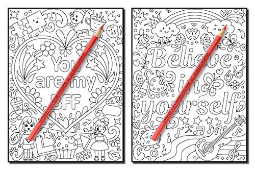 Proud to be a Girl: A Coloring Book for Girls with Fun Inspirational Quotes to Motivate, Encourage and Build Confidence in Young Women