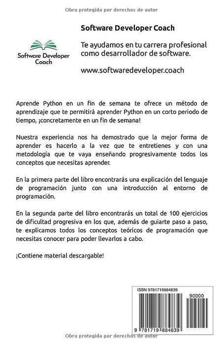 Aprende Python en un fin de semana (Spanish Edition)