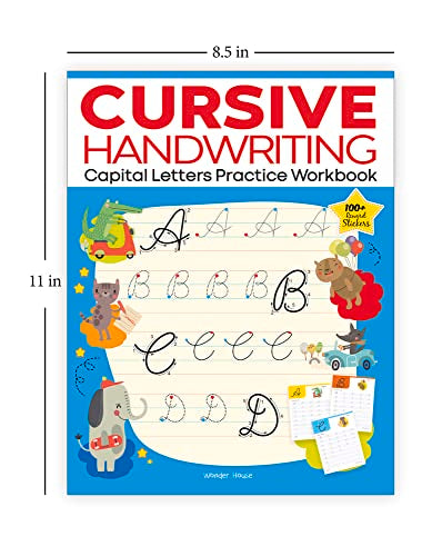 Cursive Handwriting: Small Letters, Capital Letters, Joining Letters and Word Family: Level 1 Practice Workbooks For Children (Set of 4 Books)