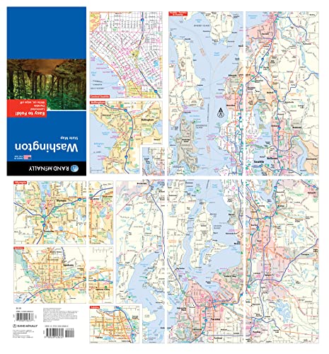 Rand McNally Easy To Fold: Washington State Laminated Map