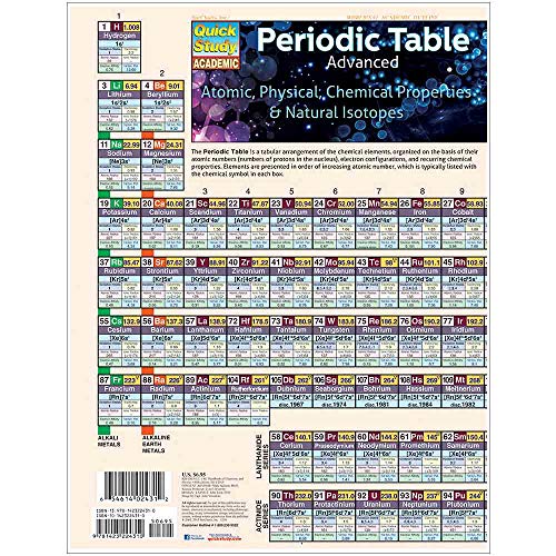 Periodic Table Advanced (Quick Study)