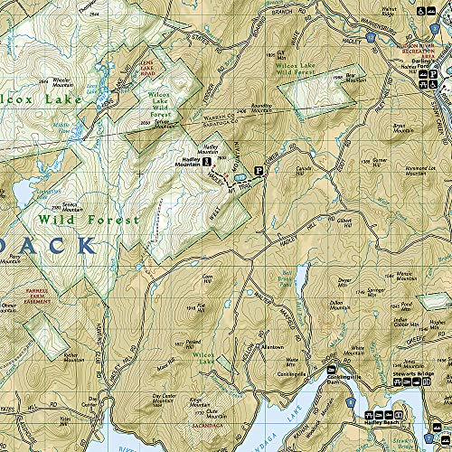 Lake George, Great Sacandaga: Adirondack Park Map (National Geographic Trails Illustrated Map, 743)