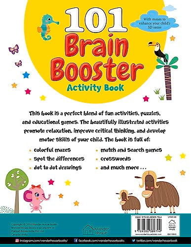 101 Brain Booster Activity Book : Fun Activity Book For Children (101 Fun Activities)